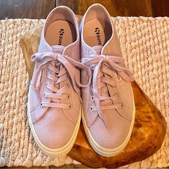 Superga 2790 Acot Platform Sneakers Size 8 1/2 Great Condition Chunky Violet - Picture 8 of 16